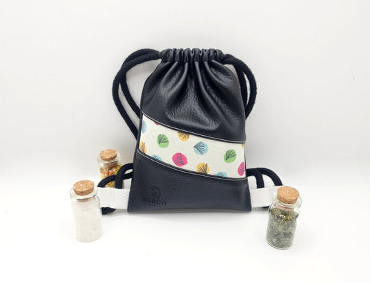 Mini Zaino - Nero/Bianco/Pois