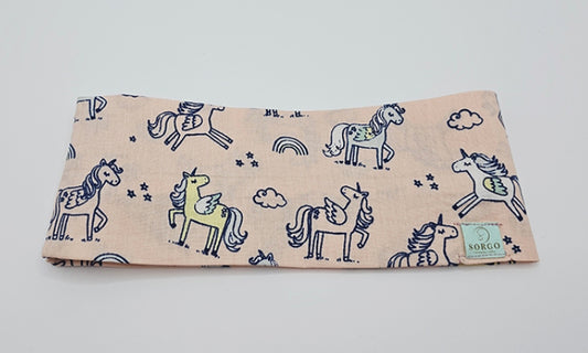 Fascia per capelli - Bambini/Pesca/Unicorno