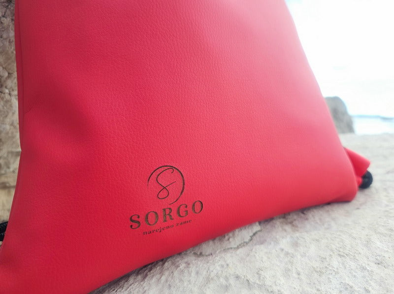 Zaino con coulisse - Rosso