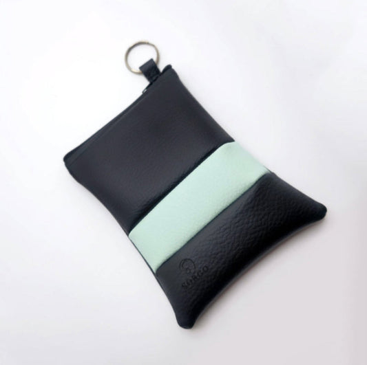 Borsa portadocumenti - Nero/Menta