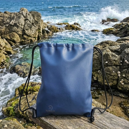Drawstring Backpack - Dark Blue