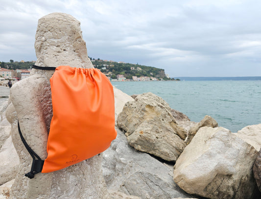 Nahrbtnik na vrvice - Oranžen